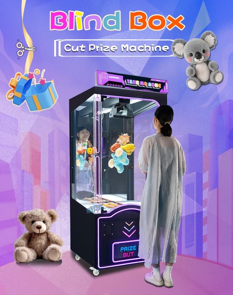 Black Claw Machine Commercial Prize Game For Arcade Business