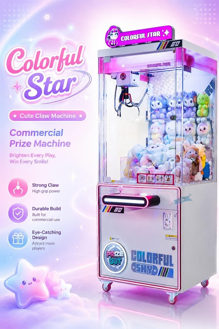 Pink Claw Machine Toy Crane Game For Arcade Business