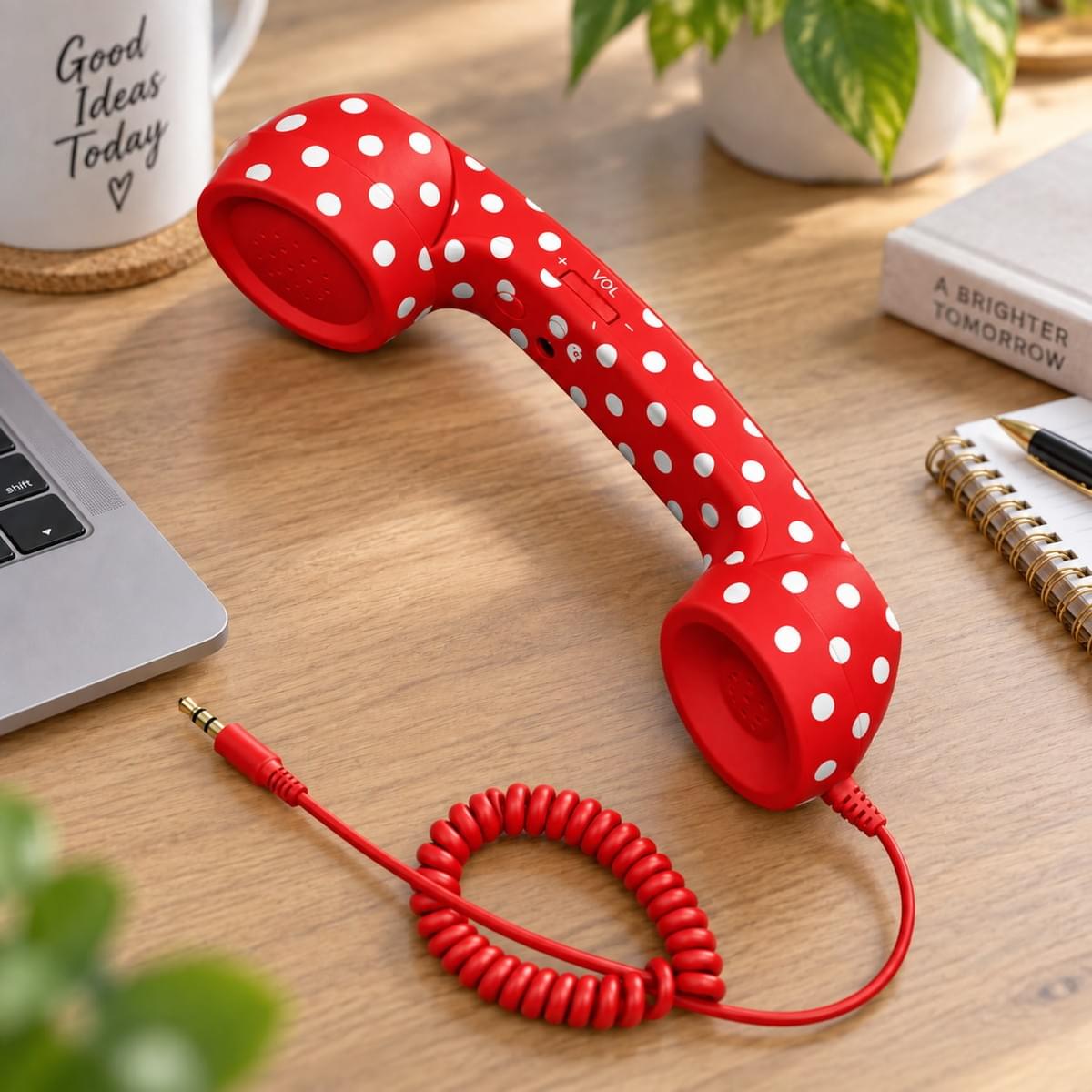 Distributor and importer reviewing retro phone handset components and samples with NEW POWER TECH, highlighting manufacturing experience, custom colors, connectors and packaging support