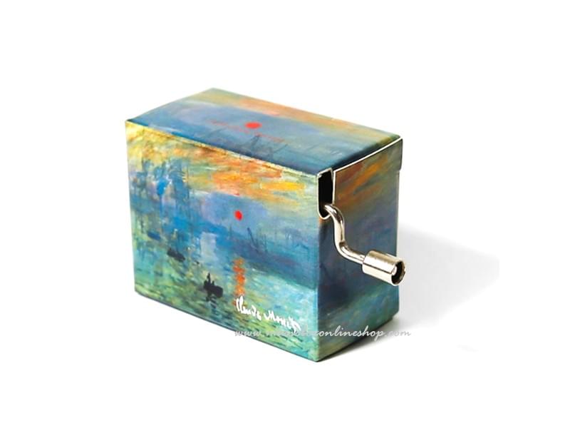 Monet Paper Music Box Impression Soleil Levant Melody Canon