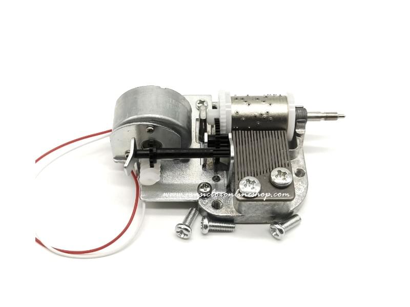 3V Sankyo Brand Battery Operated Music Box With Rotating Drum Shaft