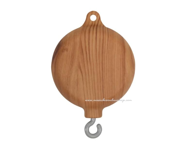 Simulated Wood Grain Music Mobile Baby Crib Decoration