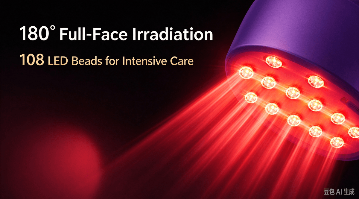 Eyecobeauty LED Photon Facial Mask | 4-Week Skin Transformation Anti-Aging Red Light Therapy Mask