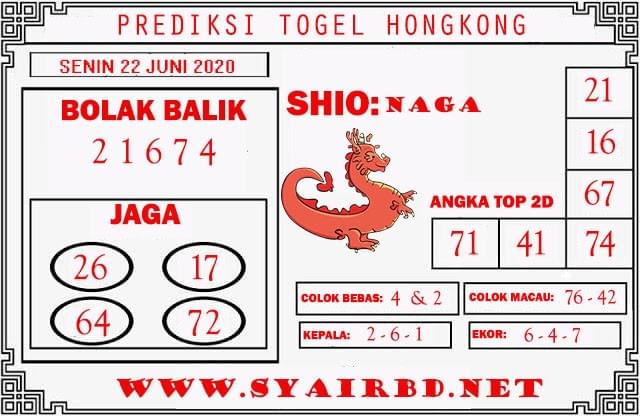 Prediksi Togel Hk 22 Juni 2020 - Hk Pools Togel Online ...