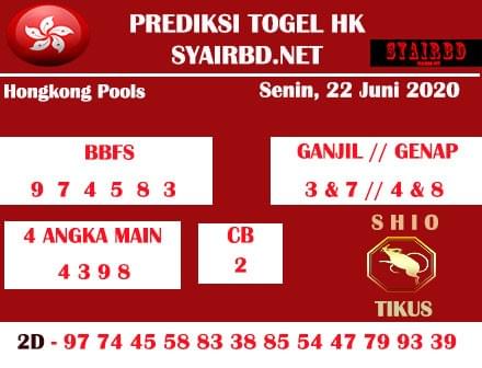 Prediksi Togel Hk 22 Juni 2020 - Hk Pools Togel Online ...