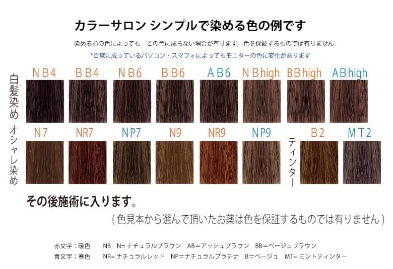 カラー専門店の記事を見つけたので