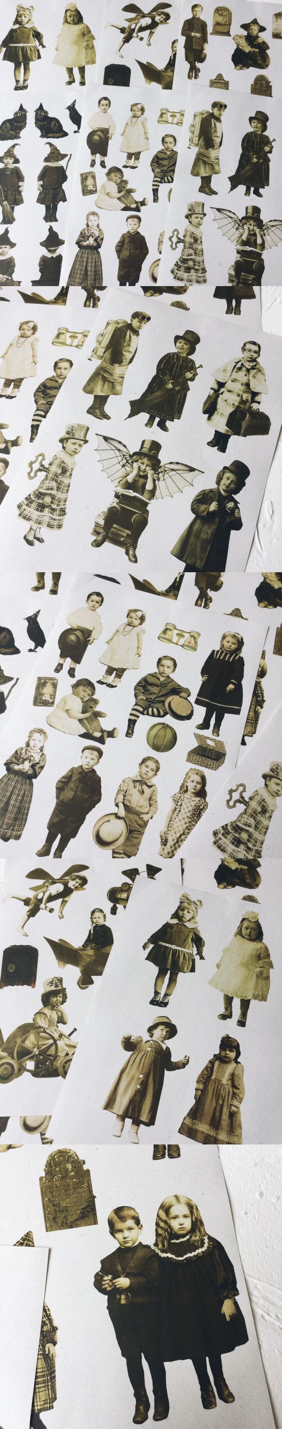 Tim Holtz Style Vintage Heritage Paper Dolls Pack (1-8)