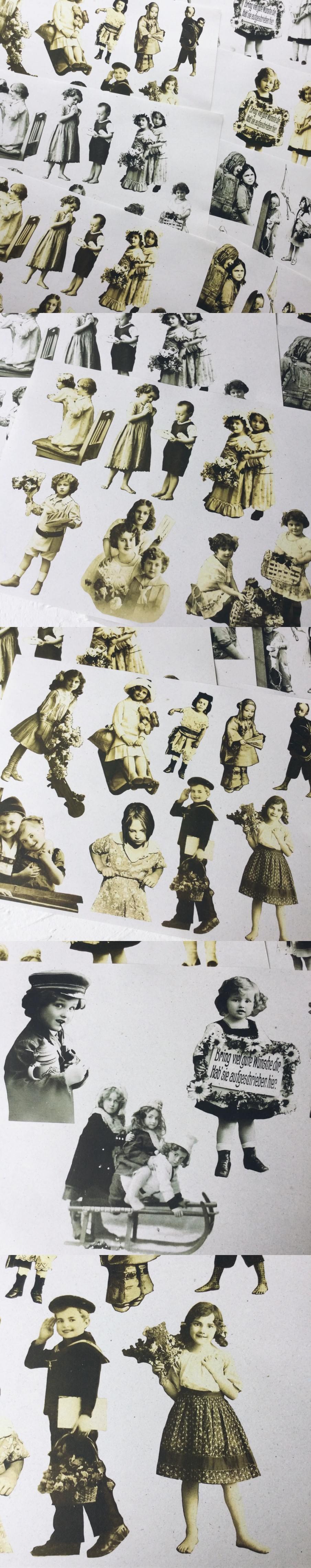 Tim Holtz Style Vintage Heritage Paper Dolls Pack (1-8)