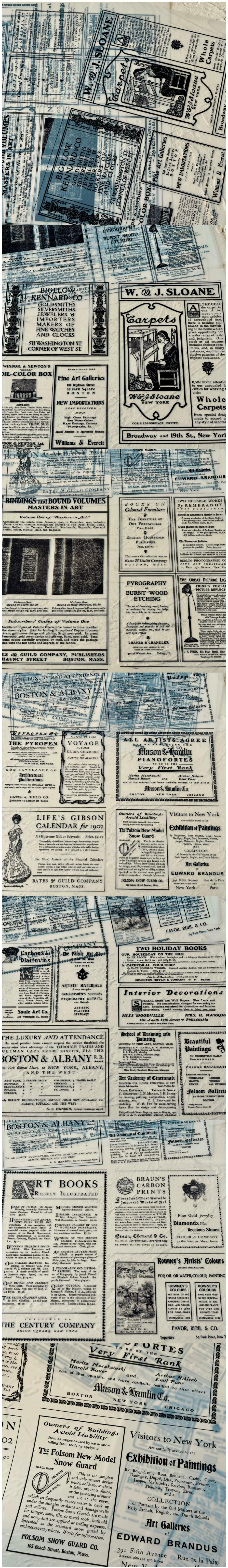 Vintage English Newspaper Transparencies (28-2)