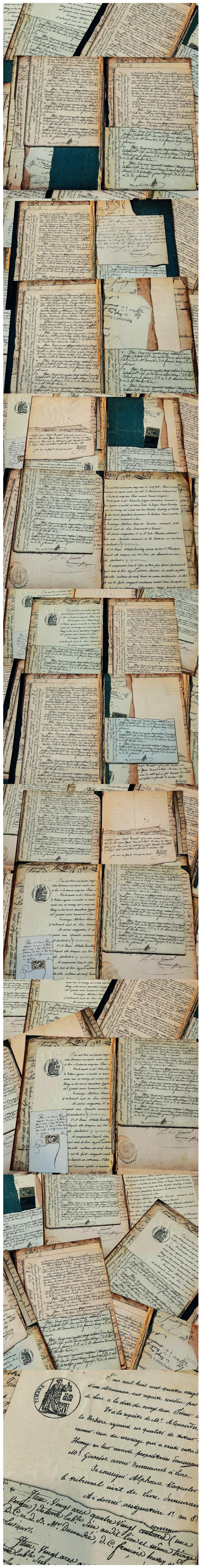 Vintage English Correspondence & Aged Newspaper Clippets (5-9)
