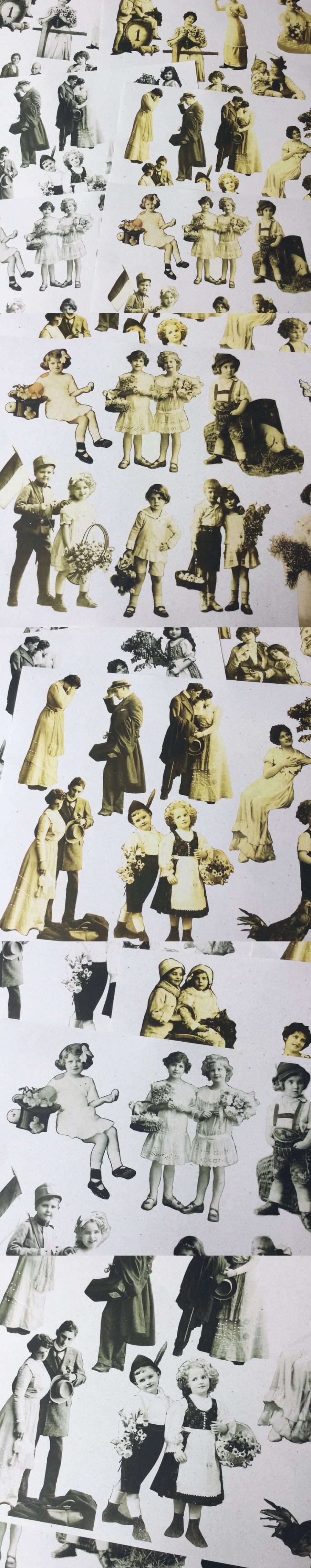 Tim Holtz Style Vintage Heritage Paper Dolls Pack (1-8)