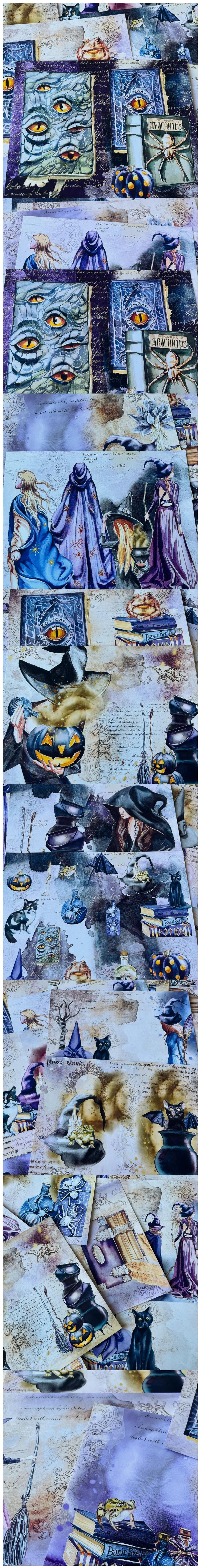 Mystic Purple Witch & Sorcery Illustrations (25-23)