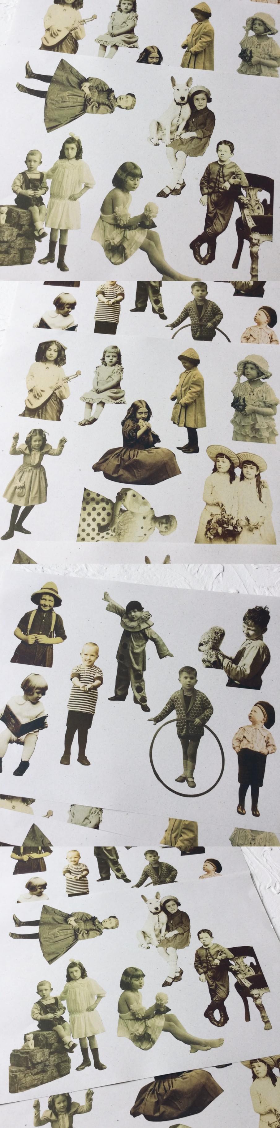 Tim Holtz Style Vintage Heritage Paper Dolls Pack (1-8)