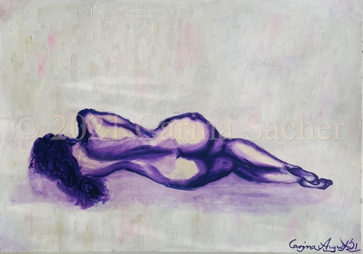 Claude Monet, colours of grief, mourning, loneliness, nudes, poetry, water, water lilies, reflections, river, trees, fog,  purple, violet, mauve, cold, warm, morning, landscape, mourning, grief, spirituality, transition, peaceful, calm, Carina Sacher artist, illustrator, writer