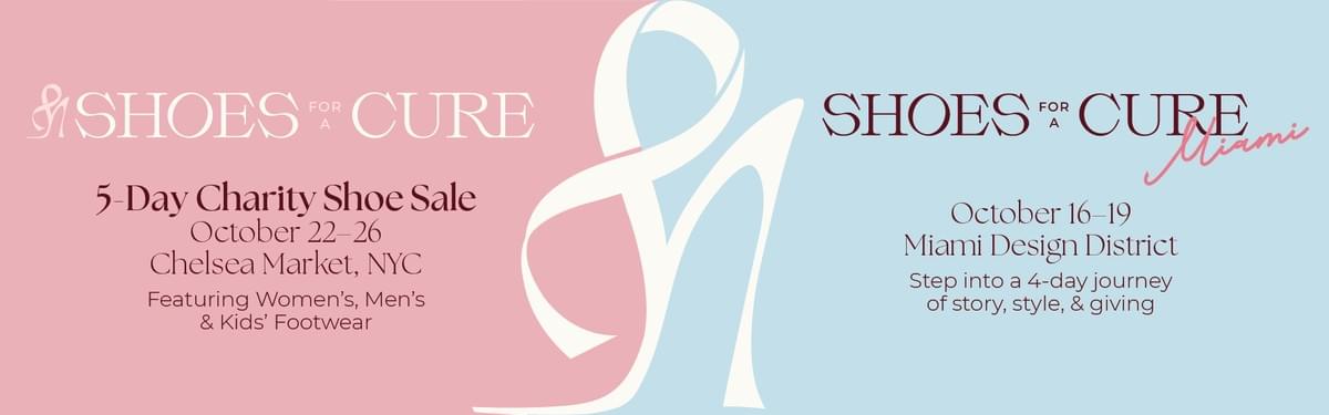 shoes for a cure new york miami breast cancer research