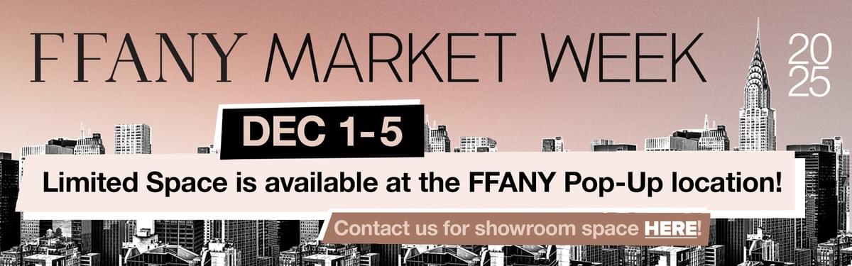 FFANY Market Week Pop Up popup showroom space contact info december 2025