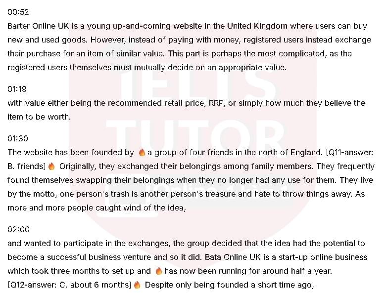 The website is organised by: Đề thi IELTS LISTENING (actual test) 