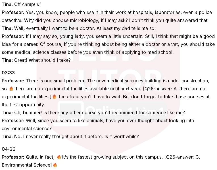 GENERAL COURSE DETAILS: Đề thi IELTS LISTENING (actual test)