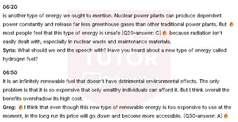 Đáp án Research about different energy-saving innovations: Đề thi IELTS LISTENING (actual test)