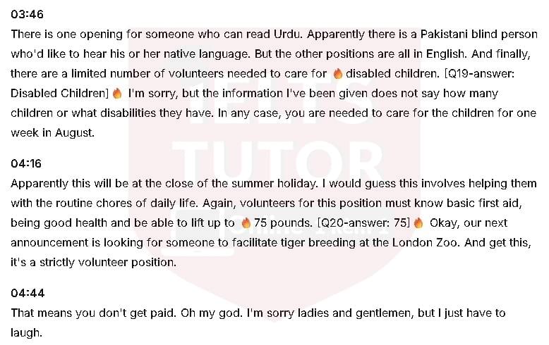 Public Service broadcast: Đề thi IELTS LISTENING (actual test)