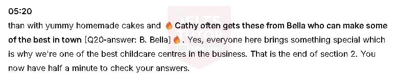 Advantages of Stanfield Childcare Centre: Đề thi IELTS LISTENING (actual test)