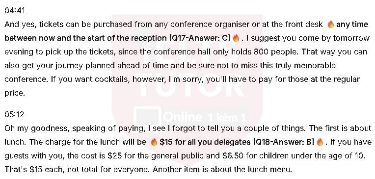 ANNUAL WULLABALLOO CONFERENCE: Đề thi IELTS LISTENING (actual test)