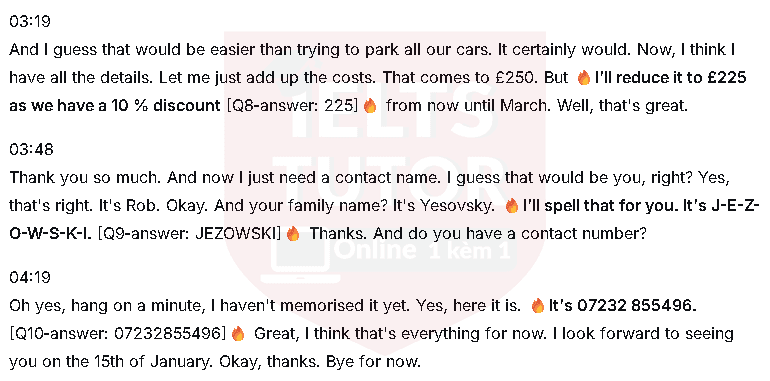 SILVERTON HALL – Event booking form: Đề thi IELTS LISTENING (actual test)