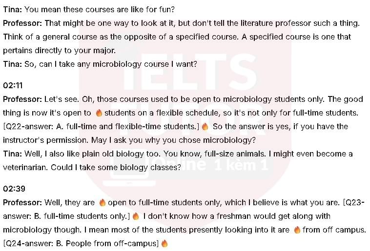 GENERAL COURSE DETAILS: Đề thi IELTS LISTENING (actual test)