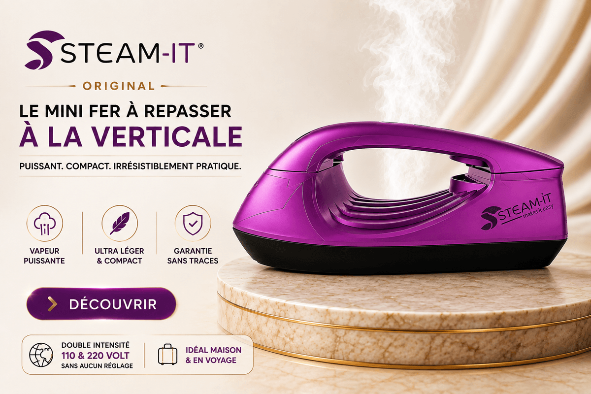 Steam-it mini fer à repasser vertical et défroisseur vapeur