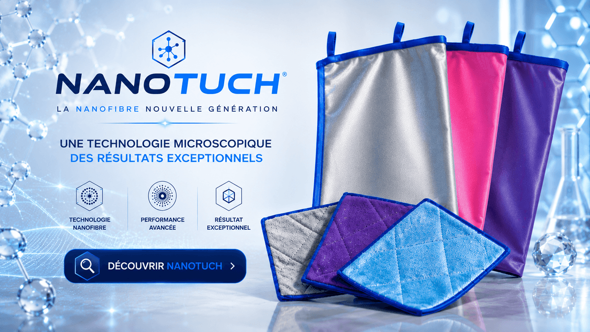 Nanotuch nanofibre nouvelle génération pour le nettoyage
