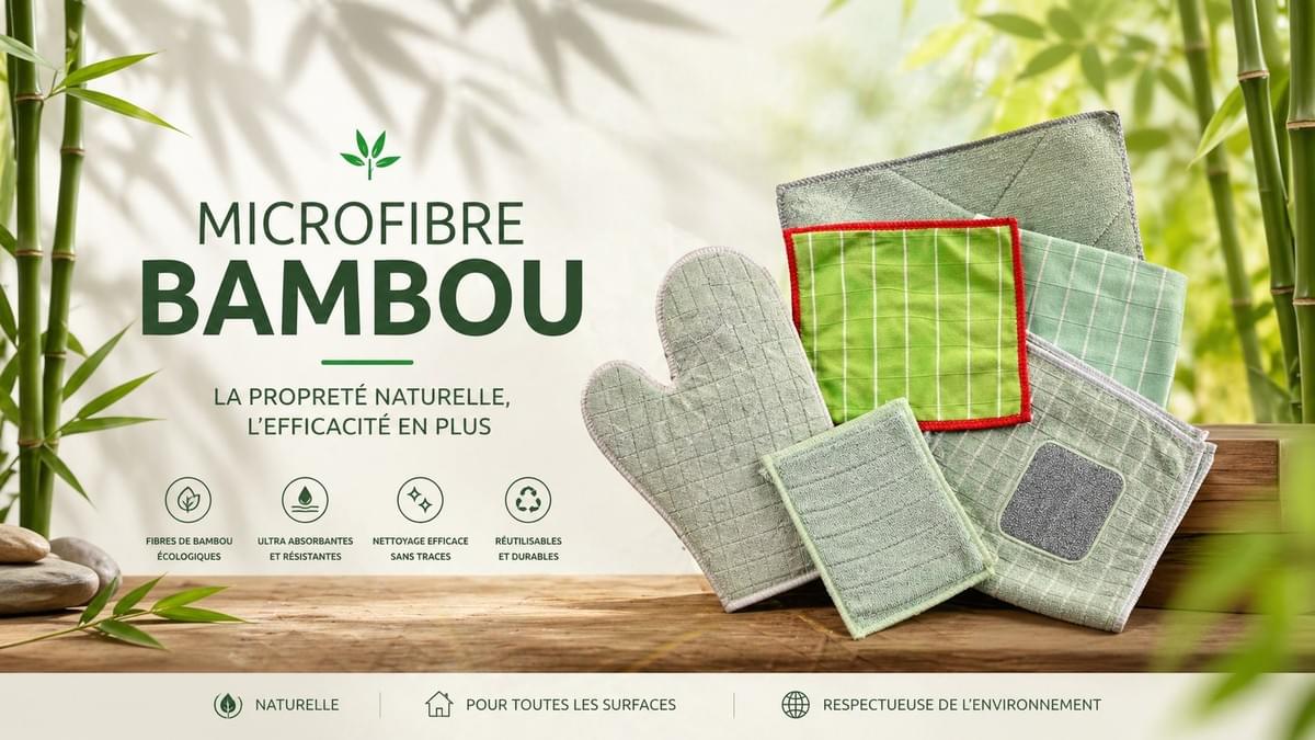 Notre gamme de microfibre" bambou brillante" pro fini les traces et les aureoles sur vos vitres . S'utilise sans aucun produit garantie sans traces Notre gamme de microfibre" bambou brillante" pro fini les traces et les aureoles sur vos vitres . S'utilise sans aucun produit garantie sans traces