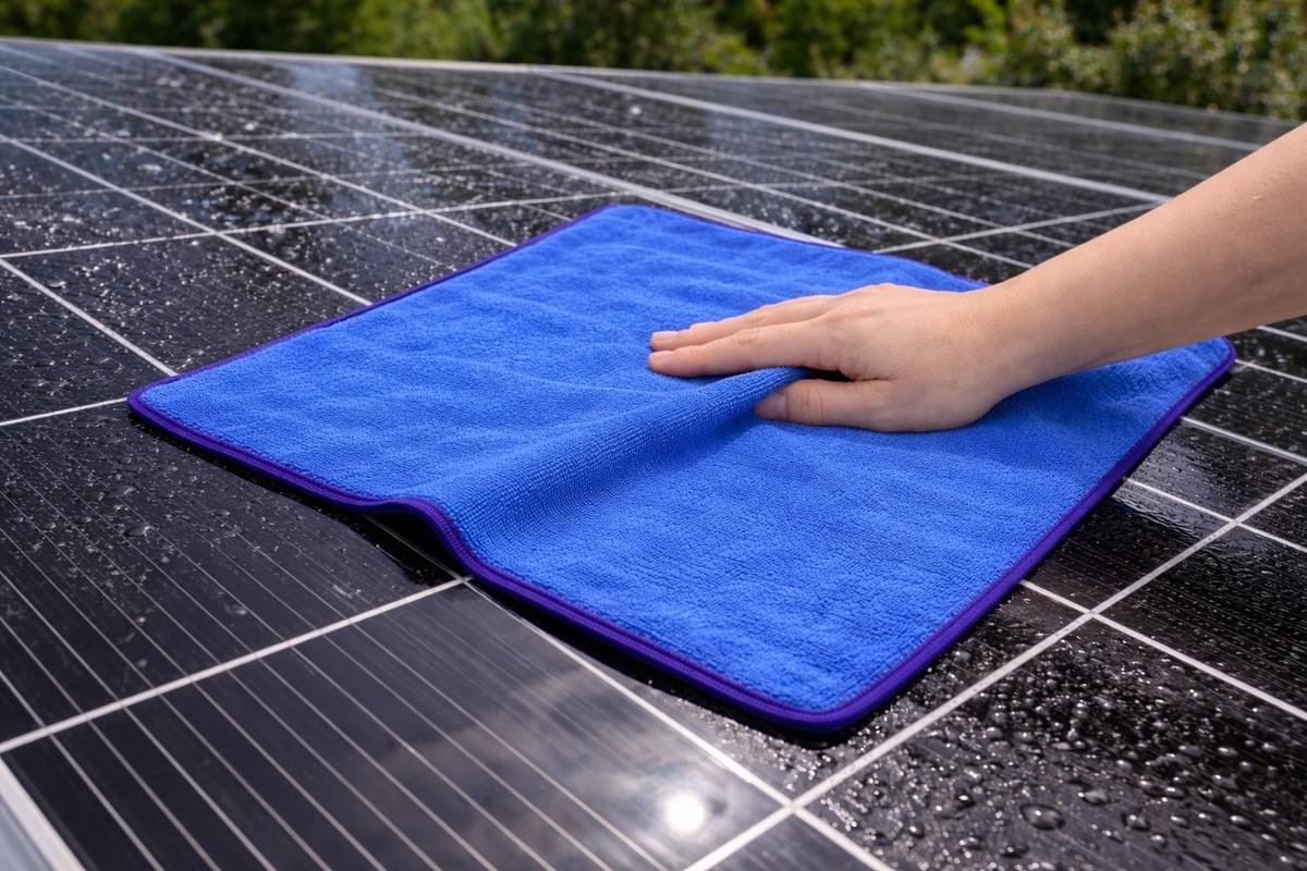 Entretien et nettoyage des panneaux solaires avec la fibre xl carbonfaser pour un rendu parfait  