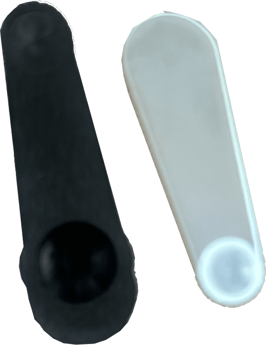 cuillère doseur spéciale sel couleur noire ou transparente steam-it