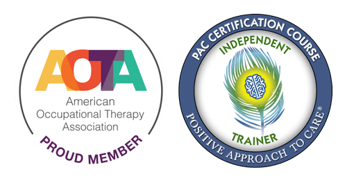 Proud member of: American Occupational Therapy Association, Michigan Occupational Therapy Association, and Positive Approach to Care Certified Independent Trainer