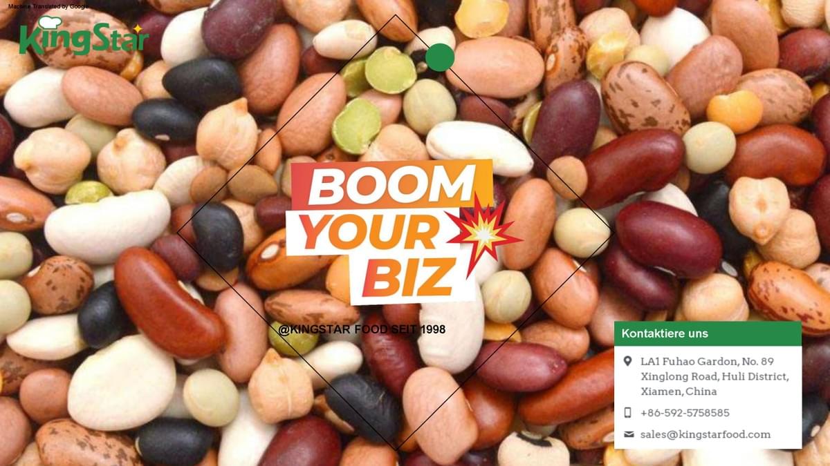 Beutelpackung Bohnen