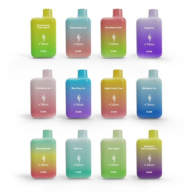 eTaboo EC600 disposable vapes, 600 puffs. OEM/ODM is available. High quality.
