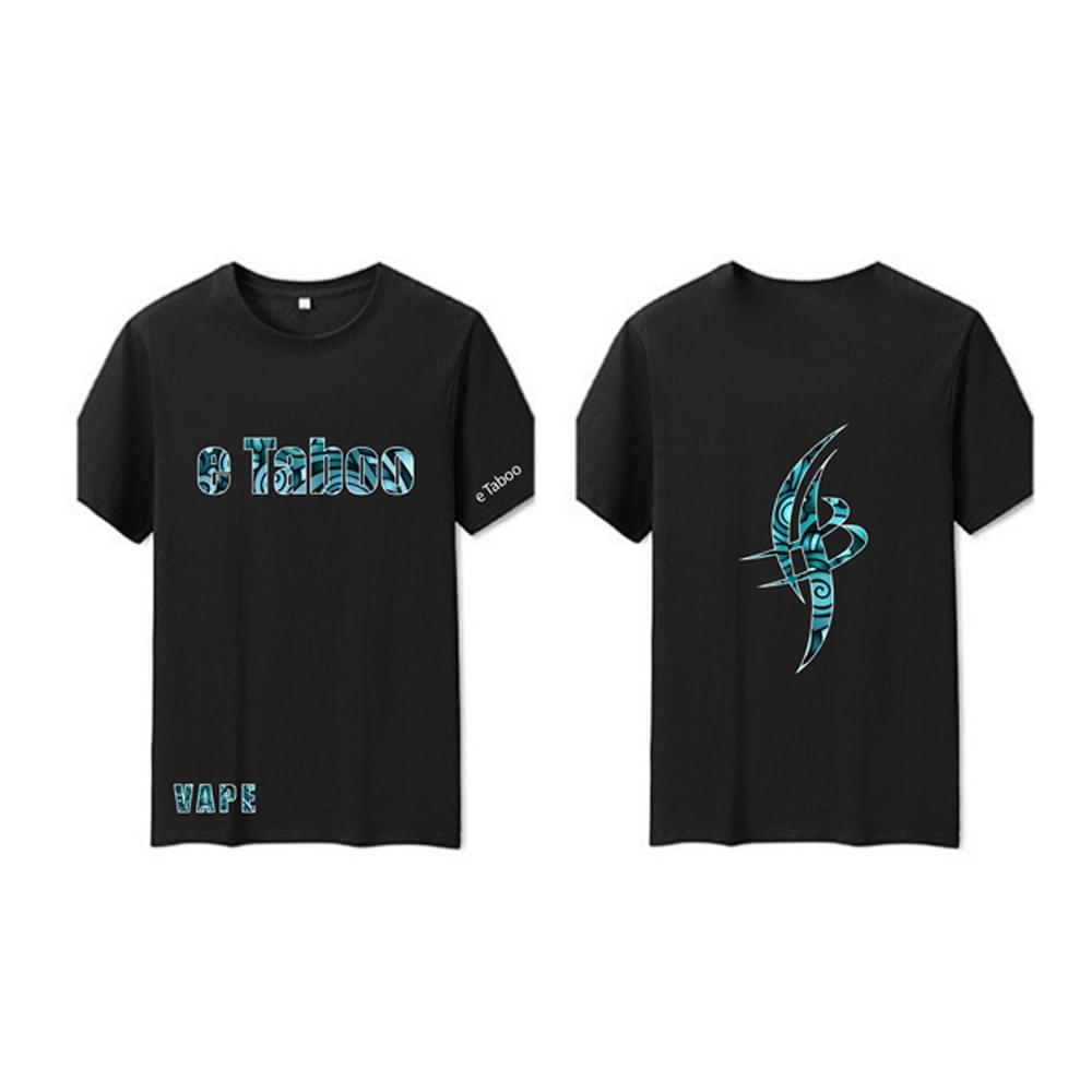 eTaboo T-shirt. 2 colors. Giveaway for eTaboo disposable vapes, High quality.