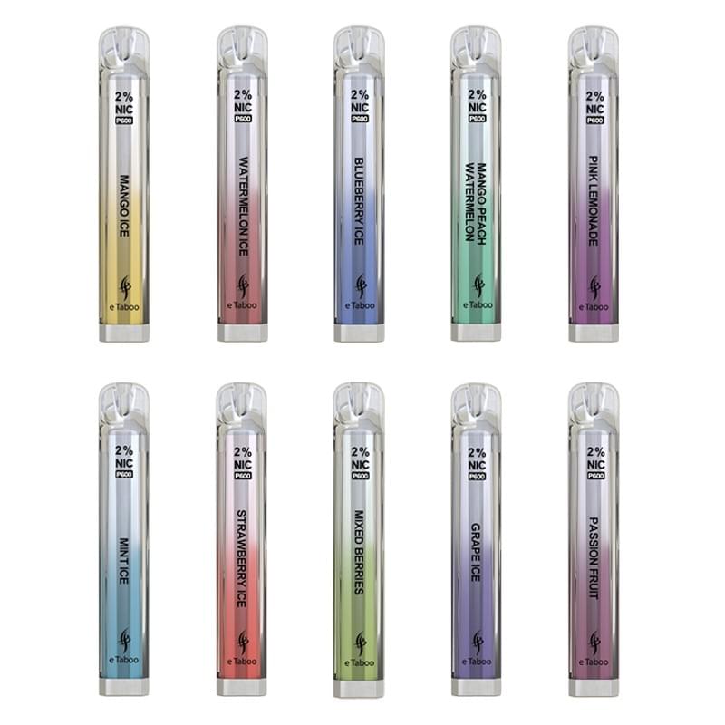 eTaboo P600 600 puffs disposable vape, OEM/ODM is available. High quality.