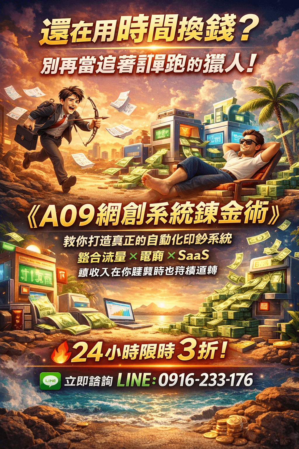 [特價優惠] EB電子書《A09網創~網創系統鍊金術》一套整合流量、電商與SaaS的自動獲利框架(附贈教學影片)