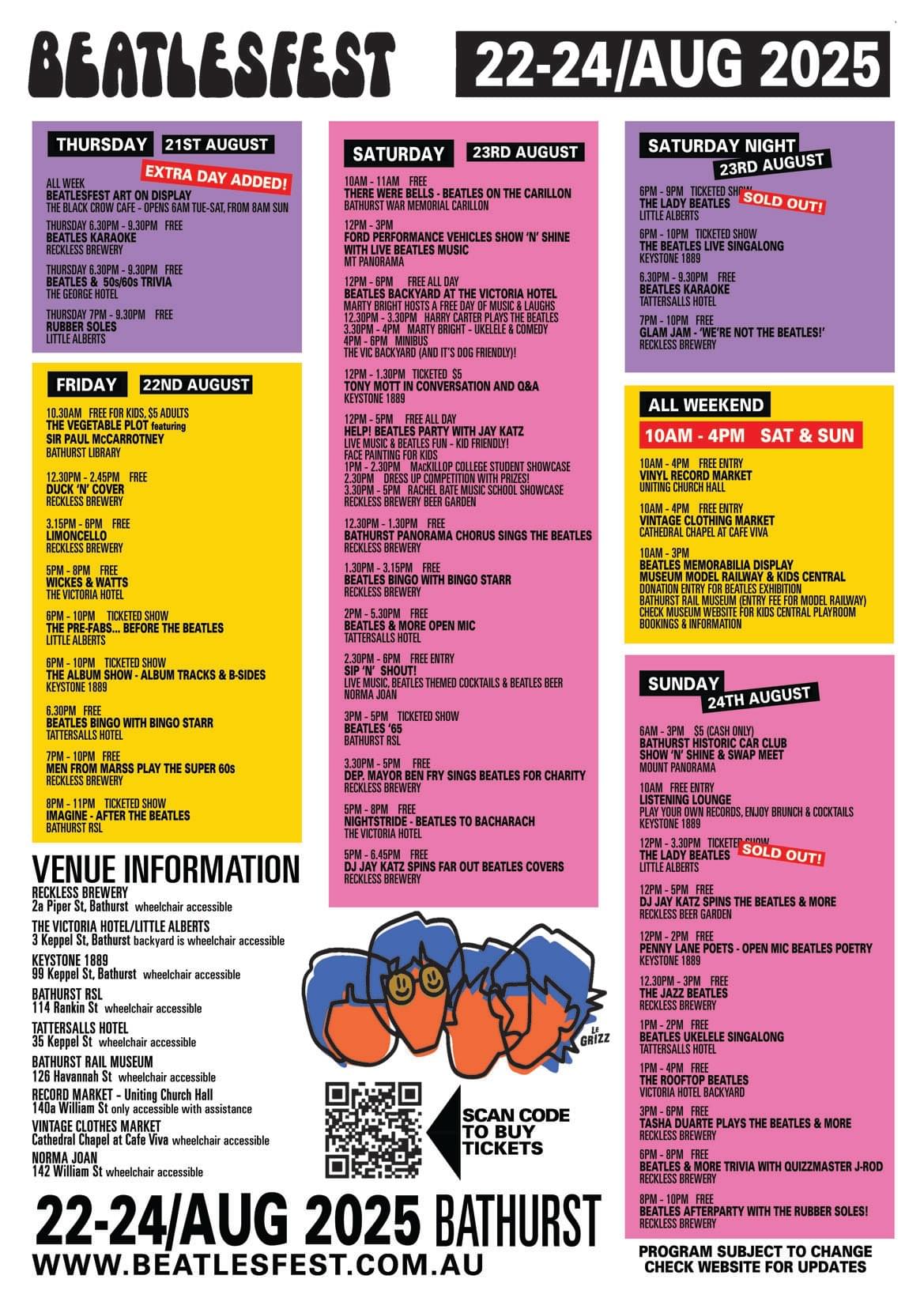BEATLESFEST OFFICIAL PROGRAM 2025