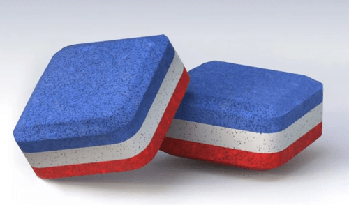 Three layers dishwasher block