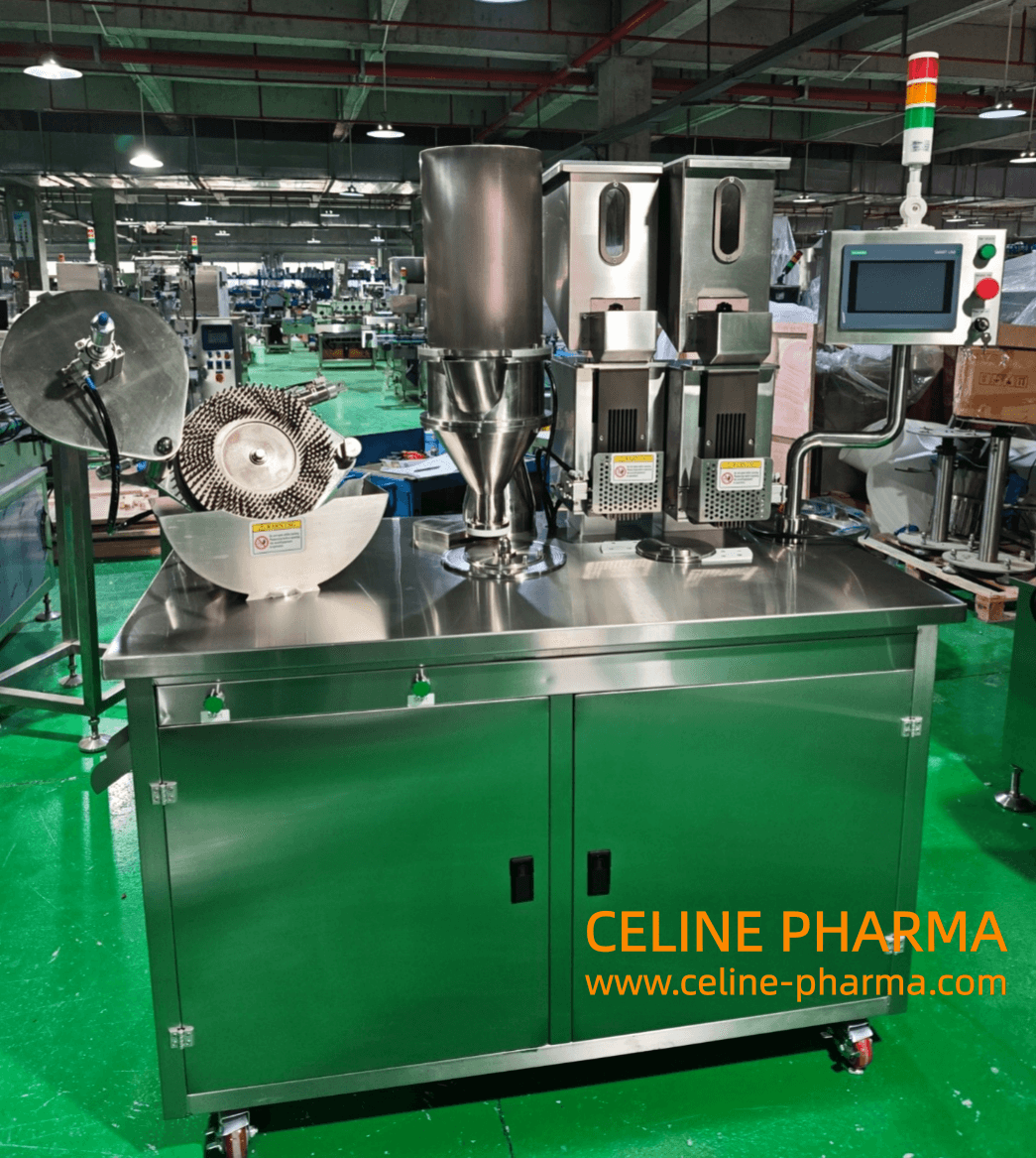 Double-Head Semi-Automatic Capsule Filling Machine | High-Efficiency Pharmaceutical Equipment