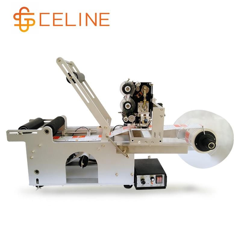 Small desktop labeling machine for roudn bottle
