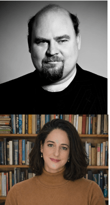 Headshot photos of Sarah Arbuthnot and Alex Murphy