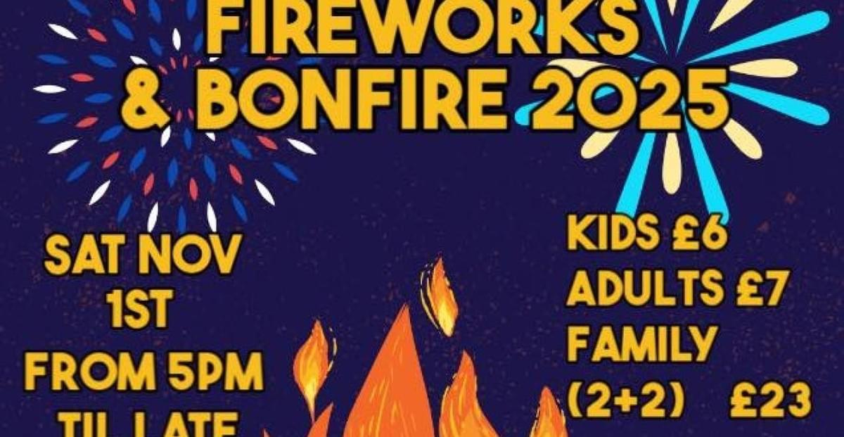 Woolacombe Fireworks and bonfire 2025