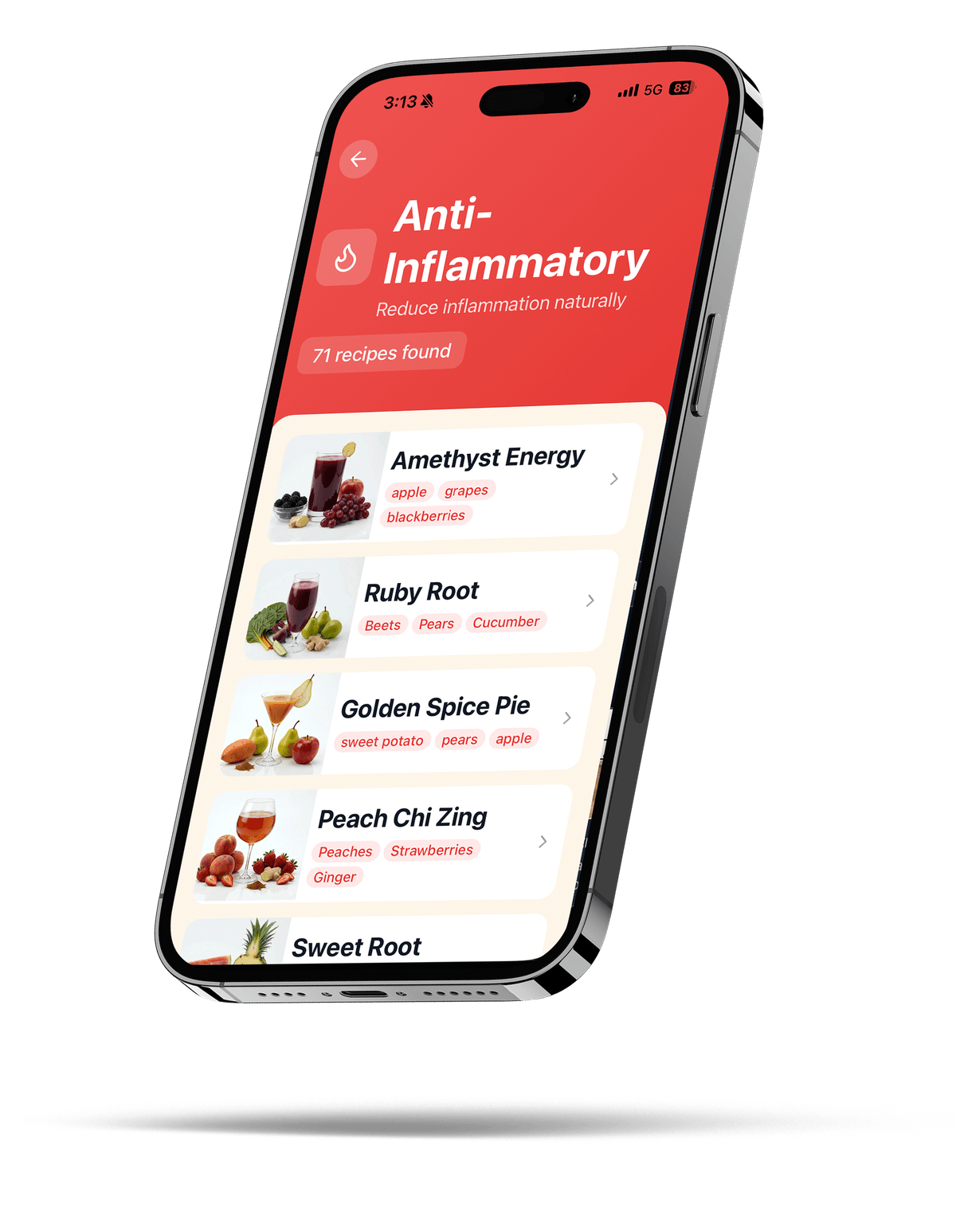 iPhone with the ReConstruct before and after