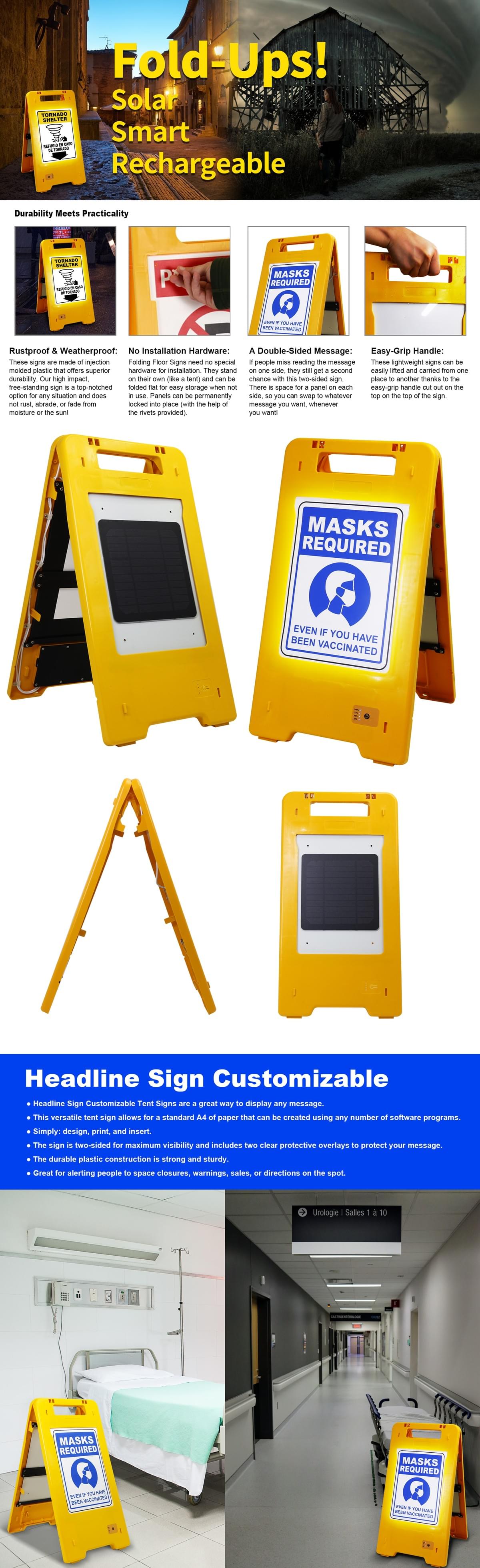 Illuminated A-frame Sign-Small size