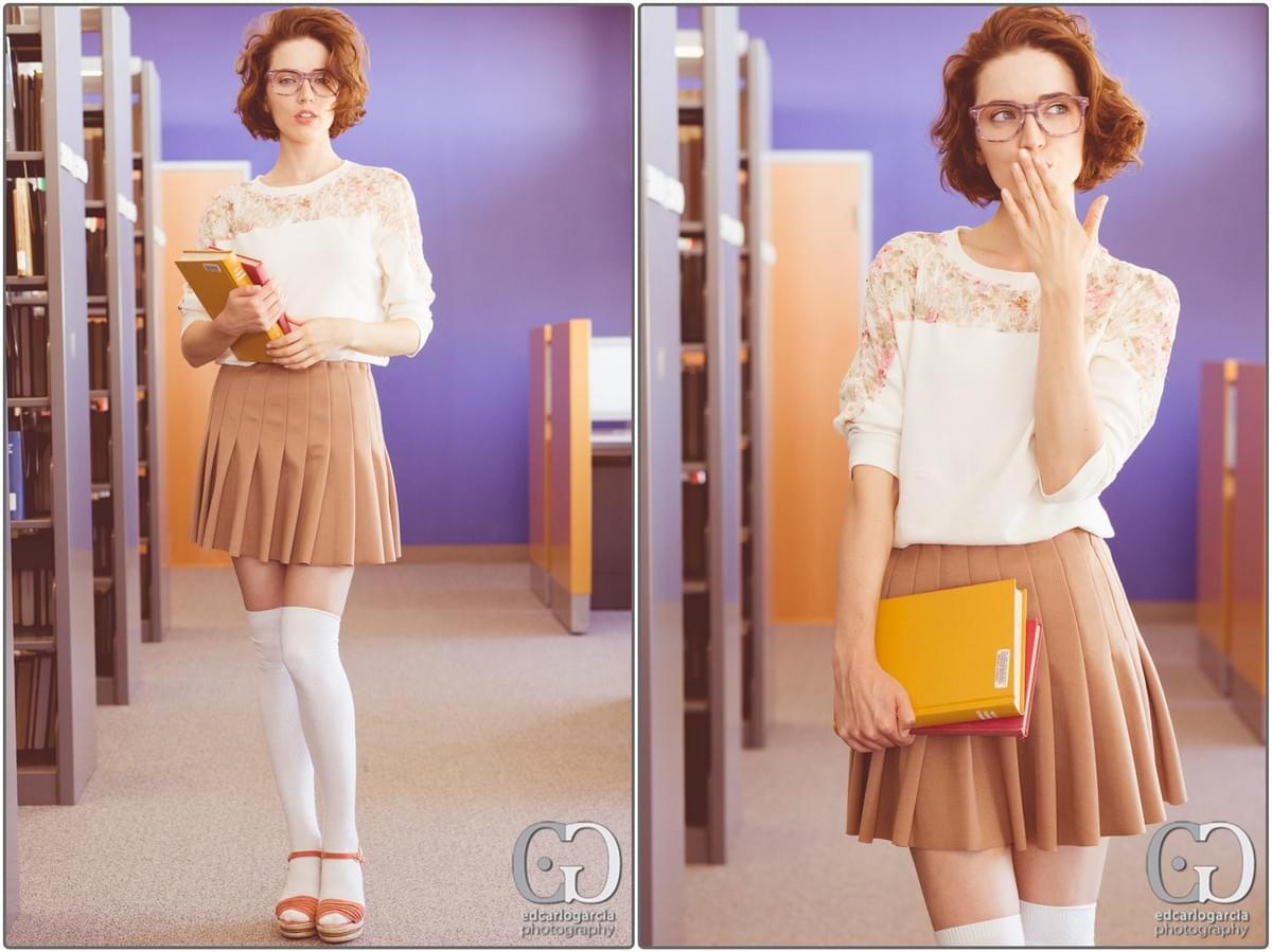 fashion editorial library book nerd