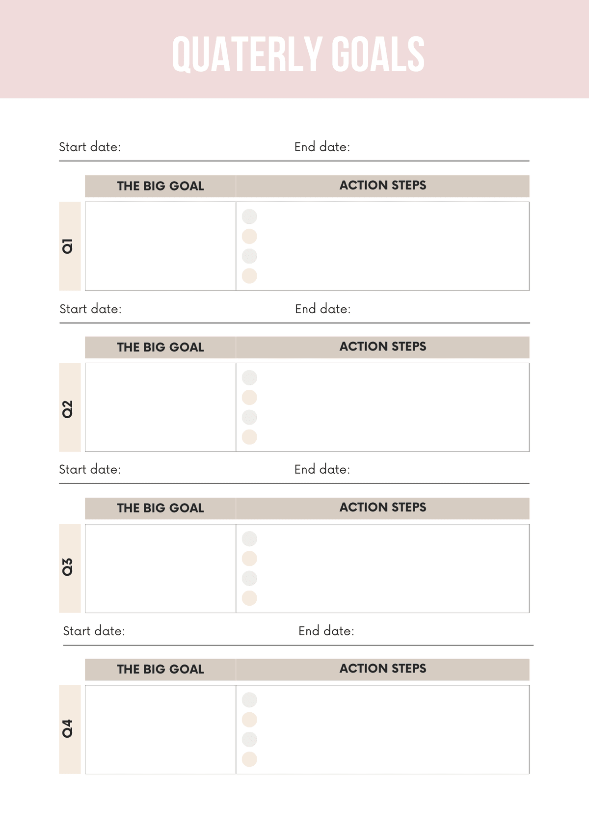 Productivity Workbook