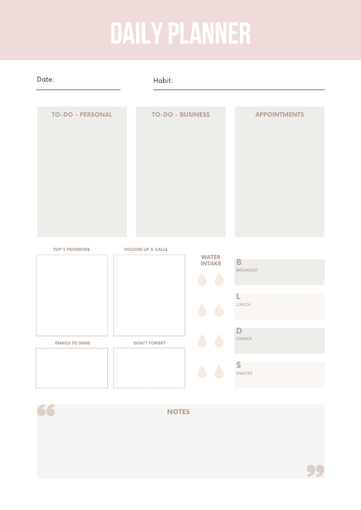 Productivity Workbook